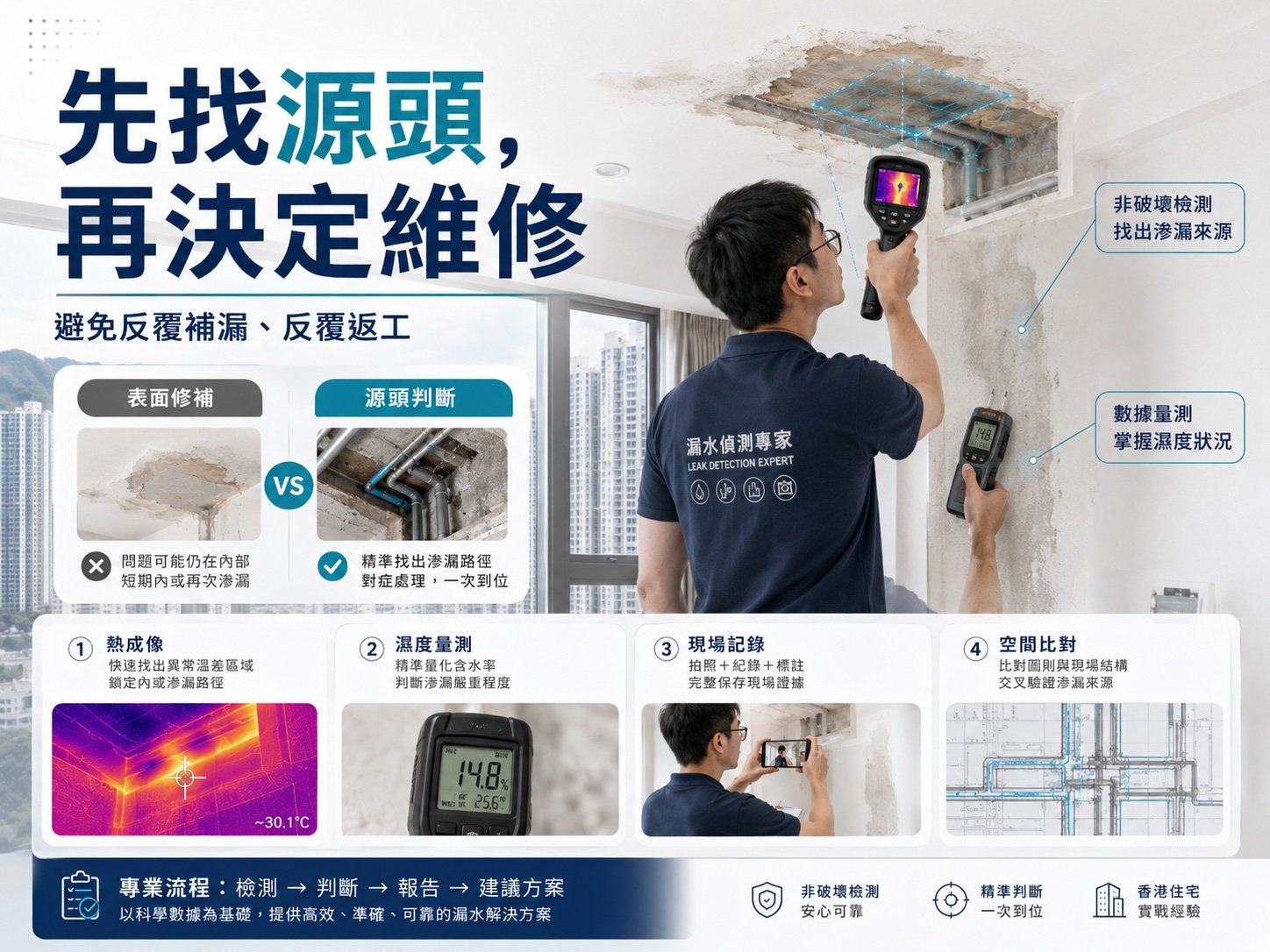 香港漏水檢測先找源頭再決定維修