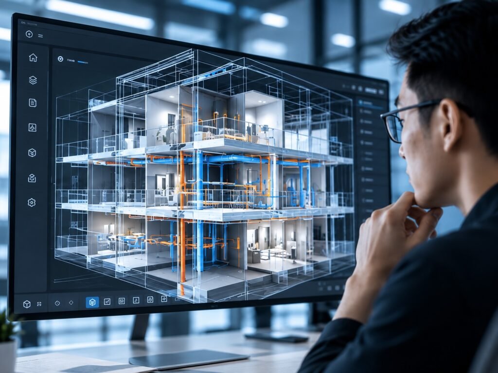 透過3D掃描、BIM建模及AI分析，把現場資料轉化為可視化空間模型